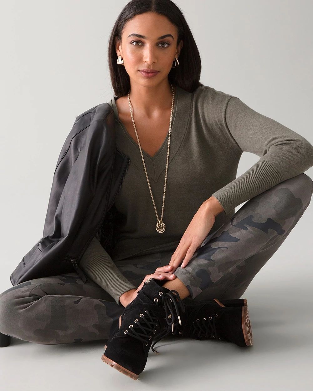 Camo Print WHBM Runway Leggings